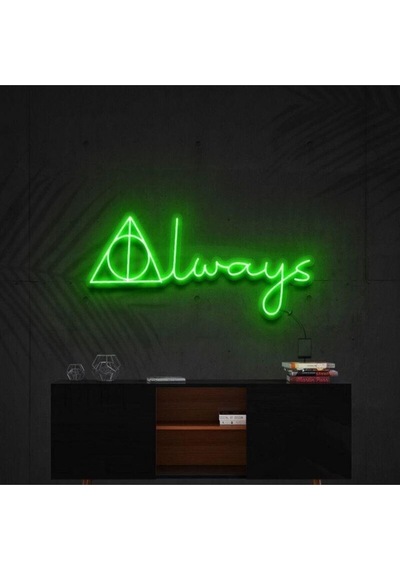 Subliminal Always Yazılı Neon Tabela Yeşil