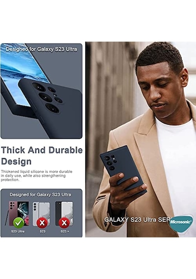 Ultra Için Kılıf Groovy Soft Siyah S23 Ultra İle Uyumlu Kılıf - Siyah Diğer