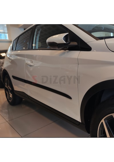 S-dizayn Hyundai Bayon Abs Plastik Yan Kapı Koruma Çıtası 2021-2024 A+ Kalite