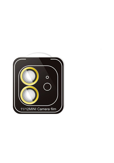 İphone 11 Uyumlu Parmak İzi Bırakmayan Kamera Lens Koruyucu Cl-11 - Gold - T27013