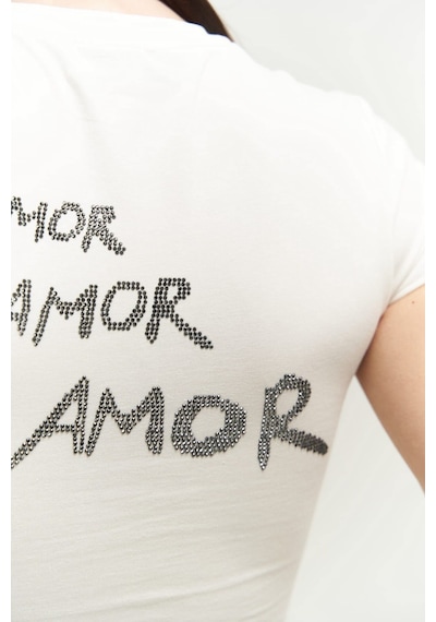 Mai Collection 2735 - El Amor Beyaz Penye Crop