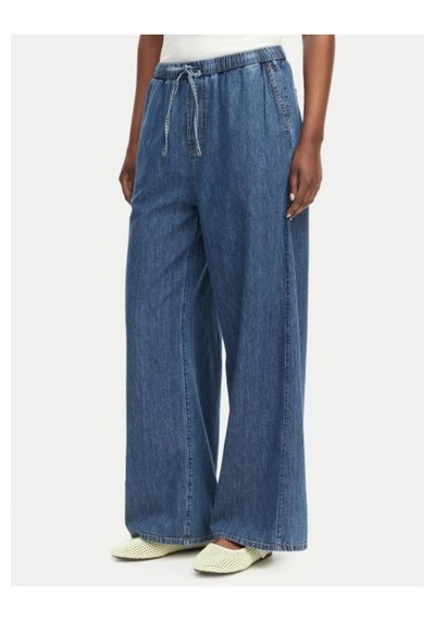 Tommy Hilfiger Mavi Denim Logolu Kadın Pantolon-15584 Mavı