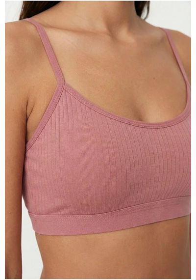 İpeksi Collection 3 Lü Çıkarılabilir Pedli Fitilli İp Askılı Bralet Büstiyer Crop Atlet Beyaz