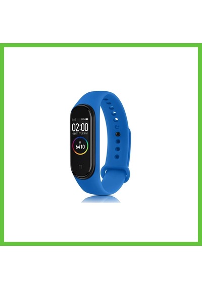 Bezos Mi Band 4 Uyumlu Klasik Kordon - Mavi Dmc