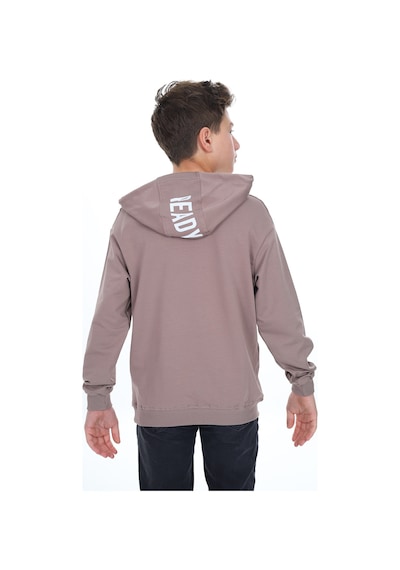 Toontoy Kids Toontoy Erkek Çocuk Baskılı Sweatshirt Acı Kahve