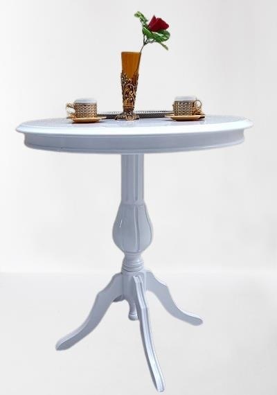 Fiskos Sehpa Eko 90504 Baba 4ayak 65 Cm Hareketli Mdf Tabla Parlak Beyaz El Yapım
