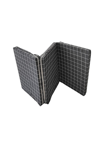 Viphomeconcept Tek Kişilik Katlanır Yer Yatağı Sünger Yatak Gri Pano 80X180 Cm-7