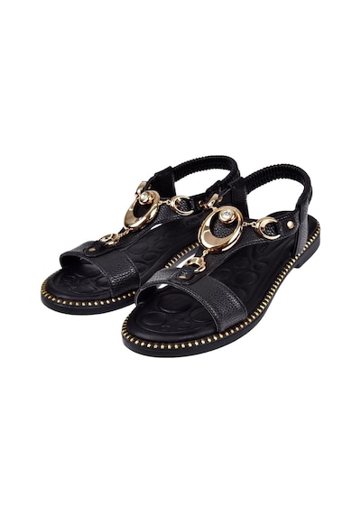 Castle Black Comfort Kadın Sandalet Cb-35307 Siyah Siyah