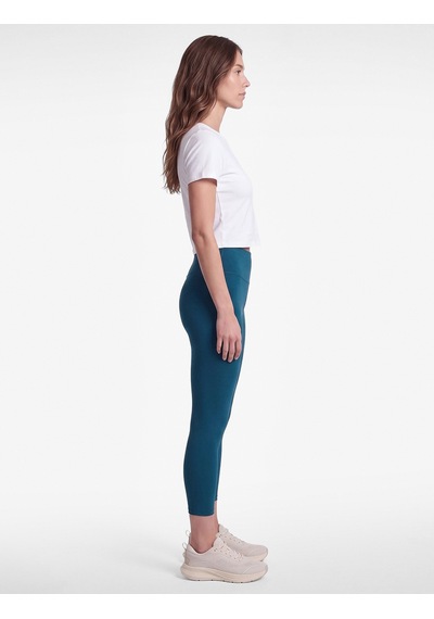 Koton Yüksek Bel Slim Fit Dikiş Detaylı Spor Tayt Petrol Yeşili 7wak40115nk