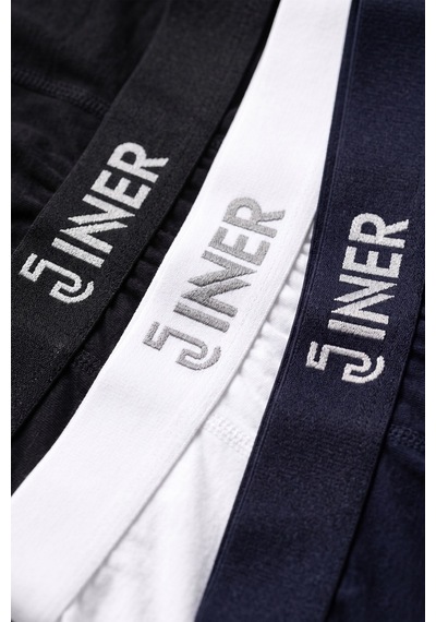 Just Inner Erkek Modal Boxer Logo Lastikli Ekstra Konforlu Kalıp 135009 Beyaz