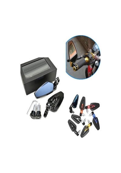 Motosiklet Modifiye Ayna Gidon Bağlantılı 7/8 ''22 Mm Universal
