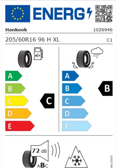 Hankook 205/60R16 96H XL M+S 3PmSF Kinergy 4S2 H750 Dört Mevsim Lastiği - 2026