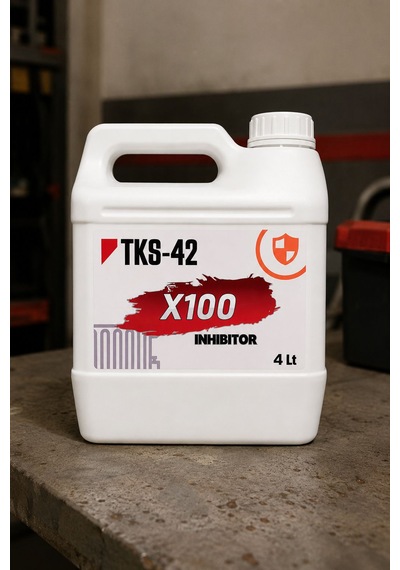 Tks-42 X100 Inhibitor Petek Temizleyici Ve Koruyucu 4 Lt Yakıt Tasarrufu Sağlayan Radyatör Temizleme Sıvısı 0.5m 2m