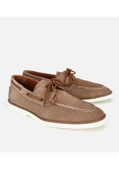 Hotiç Erkek Süet Deri Vizon Bağcık Detaylı Günlük Loafer 02ayh322730a450 02ayh322730a450