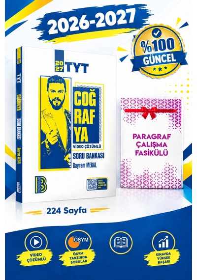 Benim Hocam Tyt Coğrafya Tamamı Video Çözümlü Soru Bankası 2027