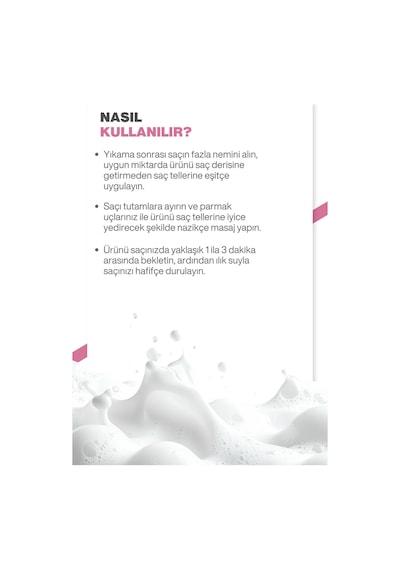 Keratin & Peptit İçeren Onarıcı Saç Bakım Kremi Yıpranmış Saçlar İçin Güçlendirici Bakım 250ml