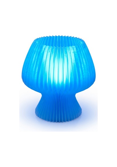 Akordeon Tasarım Masa Lambası - 3d Pleated Doku Dekoratif Gece Lambası Modern Ev Hediyesi Aydınlatma Mavi