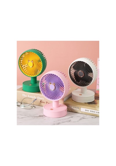 Mini El Fan Masaüstü Yeni Nesil Vantilatör 3 Kademeli Masaüstü Fan Şarjlı Sogutucu