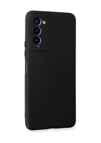 Uray Store Tecno Camon 18 Kılıf First Silikon - Siyah