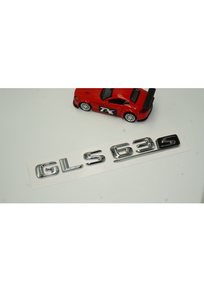 Benz GLS 63S Bagaj Krom Metal 3M 3D Yazı Logo