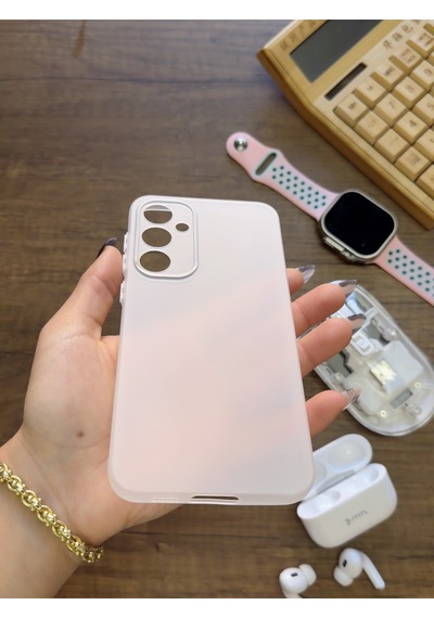 Samsung Galaxy S23 Fe Uyumlu Süper İnce Mat Ultra Thin Silikon Kılıf Şeffaf