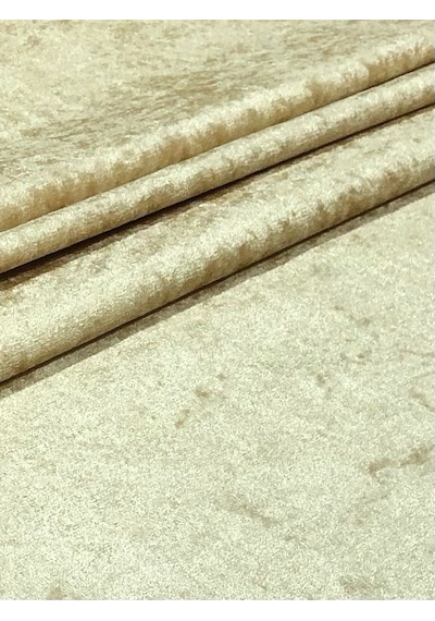 Enesar Home Parlak Kadife Açık Gold Kumaş Döşemelik Kumaş (Likrasiz & Astarli) 100 x 140 cm