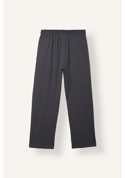 Defacto %100 Pamuk Baskılı Regular Fit Uzun Kollu 2li Pijama Takımı J0334ax26auar150 Antrasit-ar150