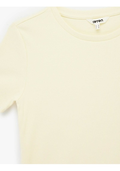 Koton Slim Fit Sarı Kadın T-shirt 6sak50074ek Sarı Koton Slim Fit Sarı Kadın T-shirt 6sak50074ek Sarı