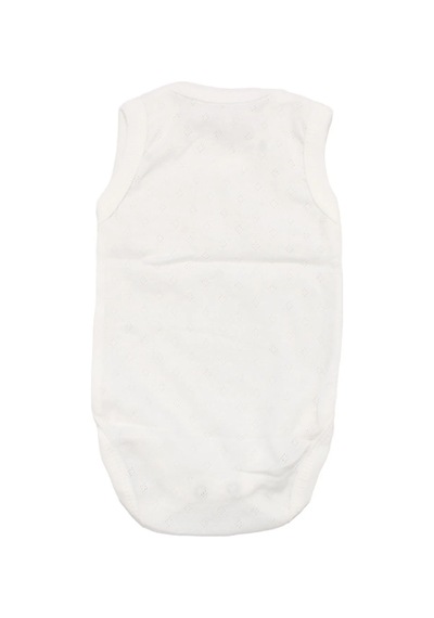 Bebegen Unisex Ekru Jakarlı Askılı Çıtçıtlı Body Zıbın Çok Renkli
