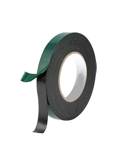 Sgs Çift Taraflı Eva Köpük Bant Siyah 18 Mm X 10 Metre