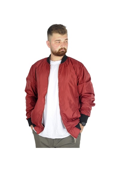 Mode Xl Büyük Beden Erkek Kolej Mont Jesica 22611 Bordo 001