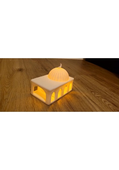 Cami Formlu Tealight Mumluk Dekoratif Mum Tutucu Ramazan Süsü Diğer
