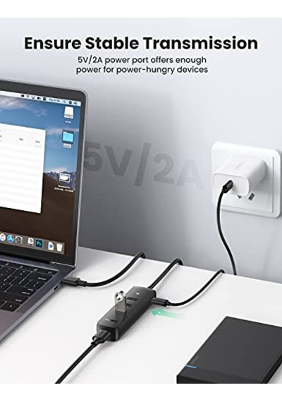 Seri 4-port Hub Uzay Grisi