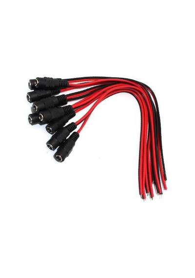 Güvenlik Kamerası 12V Dc Dişi Power Jack Kablo 50 Adet powerjack