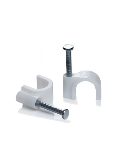 Mn6 M174k Kroşe-35 Adet/6 No-12mm Çelik Çivili/2 Adet Cat5/6/7/8 İç Ve Diş Mekan Ethernet Kablosu İçin