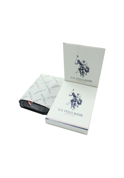 U.S. Polo Assn. Plcuz 7658 U.S.Polo Assn.Hakiki Deri Erkek Kartlık-Lacivert