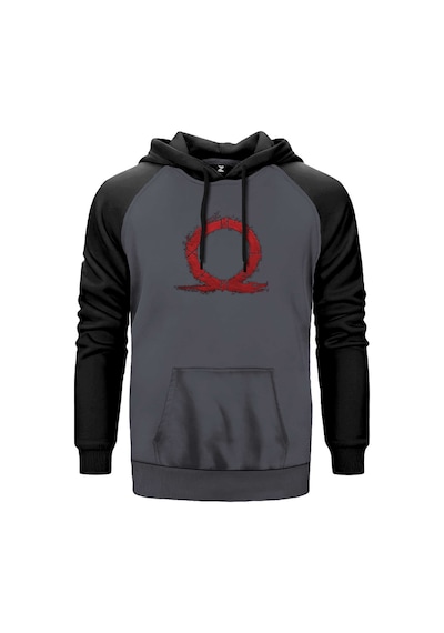 God Of War Ragnarok Red Omega Gri Renk Reglan Kol Sweatshirt Gri