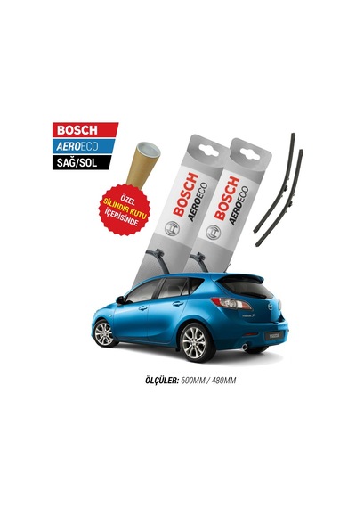 Bosch Aeroeco Mazda 3 Hatchback Silecek Takımı (2009-2013)