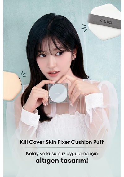Altıgen Şekliyle Kolay Uygulama Sağlayan Makyaj Pufu Kill Cover Skin Fixer Cushion Puff