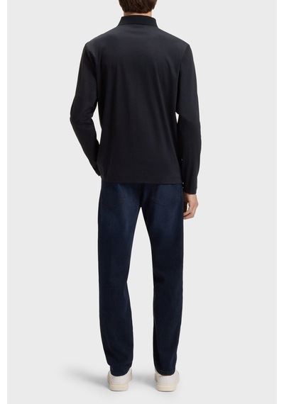 Boss Erkek Polo Yaka Sweat 50523917 406 Lacivert Lacivert