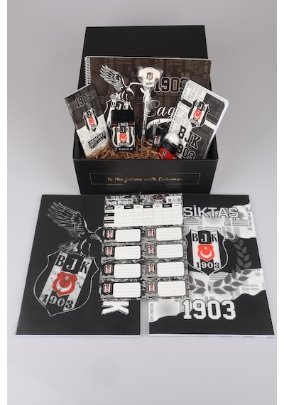 Dekomus Özel Kutulu Lisanslı Beşiktaş Full + Full Premıum Okul Ve Kırtasiye Seti