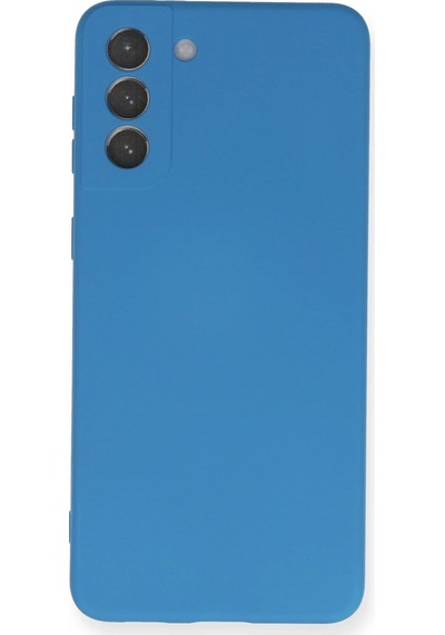 Newface Samsung Galaxy Uyumlu S21 Plus Kılıf Nano İçi Kadife Silikon Glblseme - 71 - Mavi