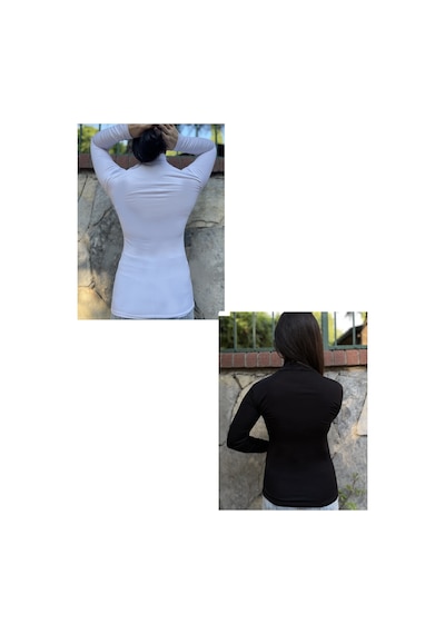 Kadın Uzun Kollu Yarım Balıkçı Yaka Body 2 Adet