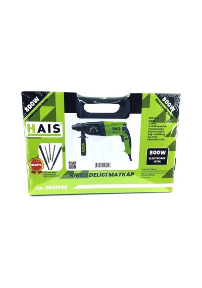 Hais Kırıcı Delici Matkap 2,8 J 800 Watt