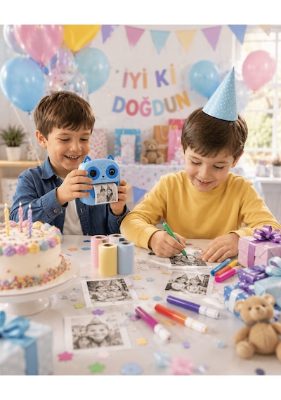 Çocuk Kamerası Termal Yazıcılı Fotoğraf Baskısı