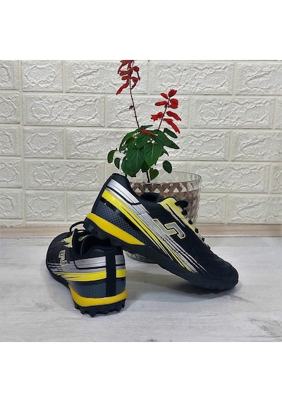 Jump 29117 Siyah-sarı Bağacaklı Halısaha Futbol Aayakkabı 001