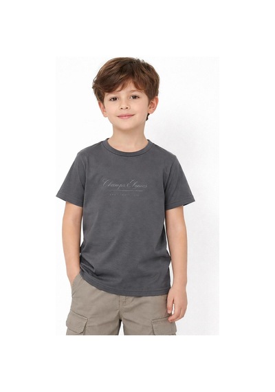 Yale Kids 8-12 Yaş Erkek Çocuk Tişört Gri