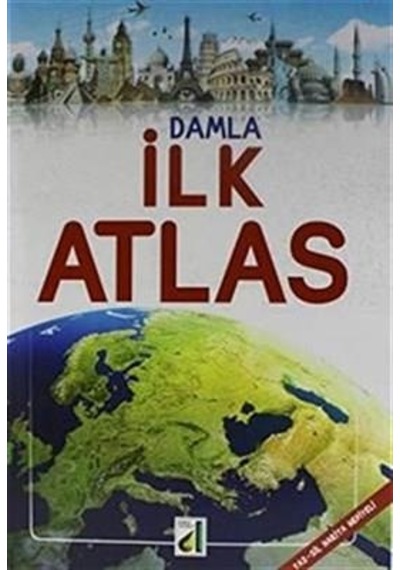 Damla İlk Atlas Yaz - Sil Harita Hediyeli- Damla Yayınevi