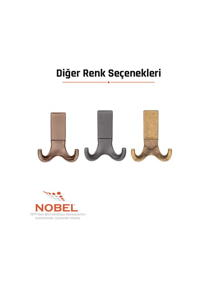 Best Lüks Askı, Metal, Vestiyer Askı, 121 Gr, Dolap Askılık, Duvar Askılığı, Titanyum Vidalı