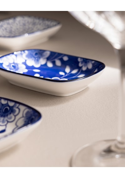 Reve Bleu Mais Tabak Seti - 12 Cm - Mavi/beyaz 8684427358467 Çok Renkli